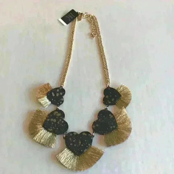 INC new gold  resin hearts and gold tone n… - Picture 2 of 8